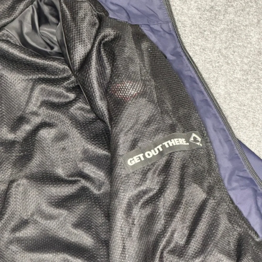 Dri Duck‎ Mens Budweiser Windbreaker Jacket Navy Blue Full Zip Hooded Large 5068